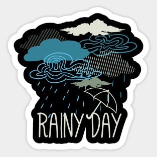 Dark Rainy Day Sticker